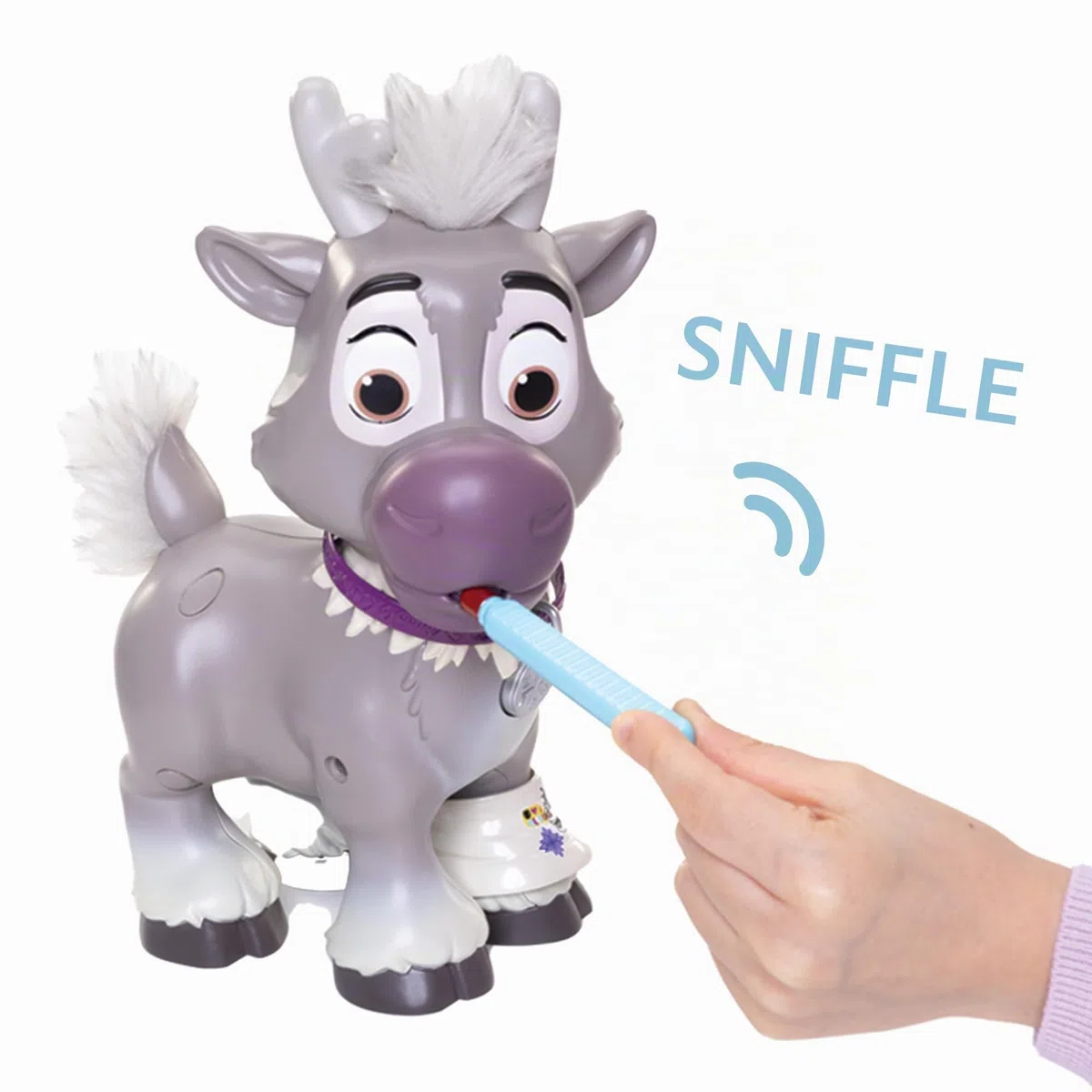 Disney Frozen Frozen Sven Care Kit con Accessori - Alto 22 cm, Include Borsa da Viaggio e Set del Dottore, Dai 3 Anni in su, Batterie incluse