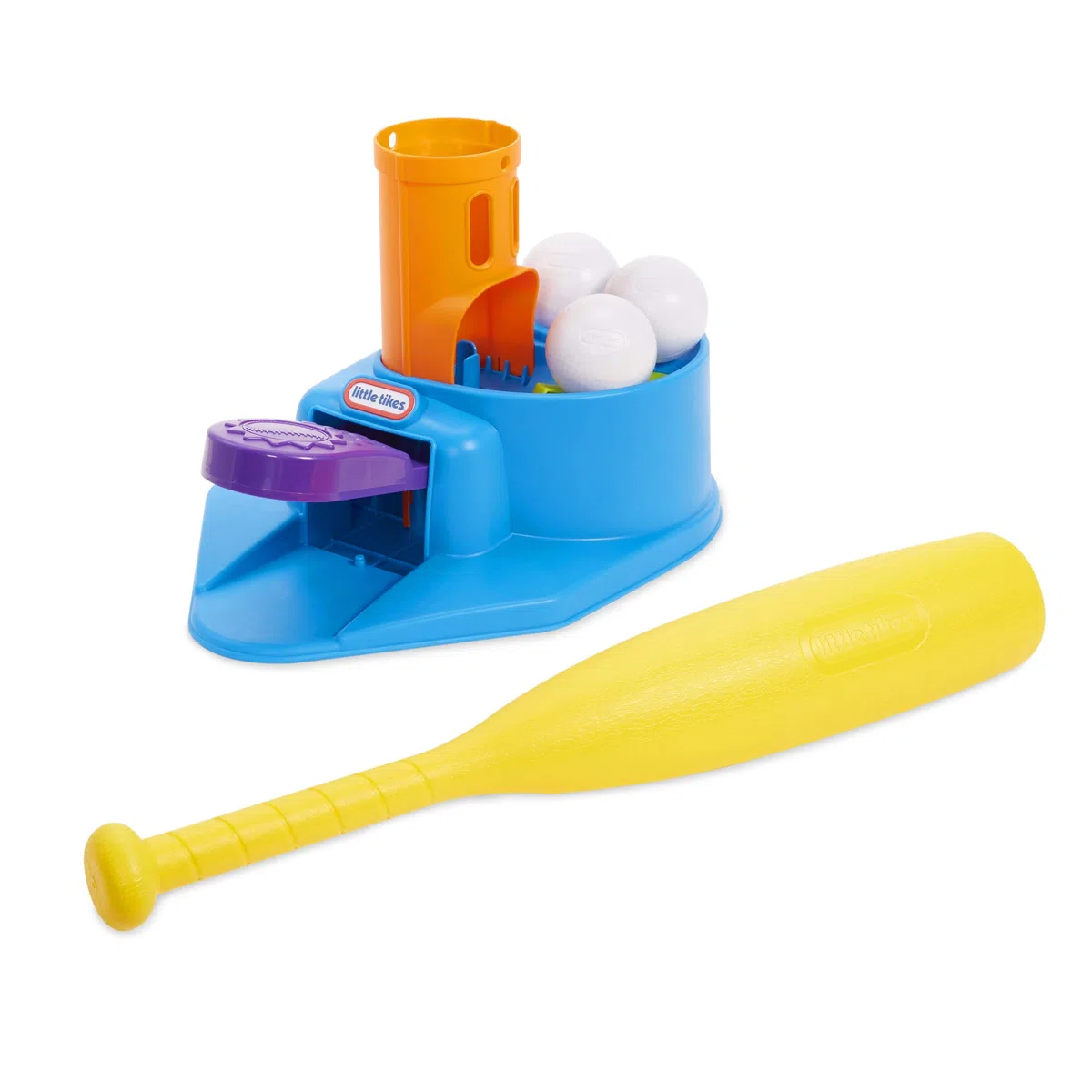 L.O.L. Surprise! Little Tikes Triple Play Splash - Set di Palline da Baseball per Bambini, Regolabile, con 3 Palline, Lanciatore Pop-up e T-Ball Splash, Senza batterie, età da 24 Mesi a 6 Anni