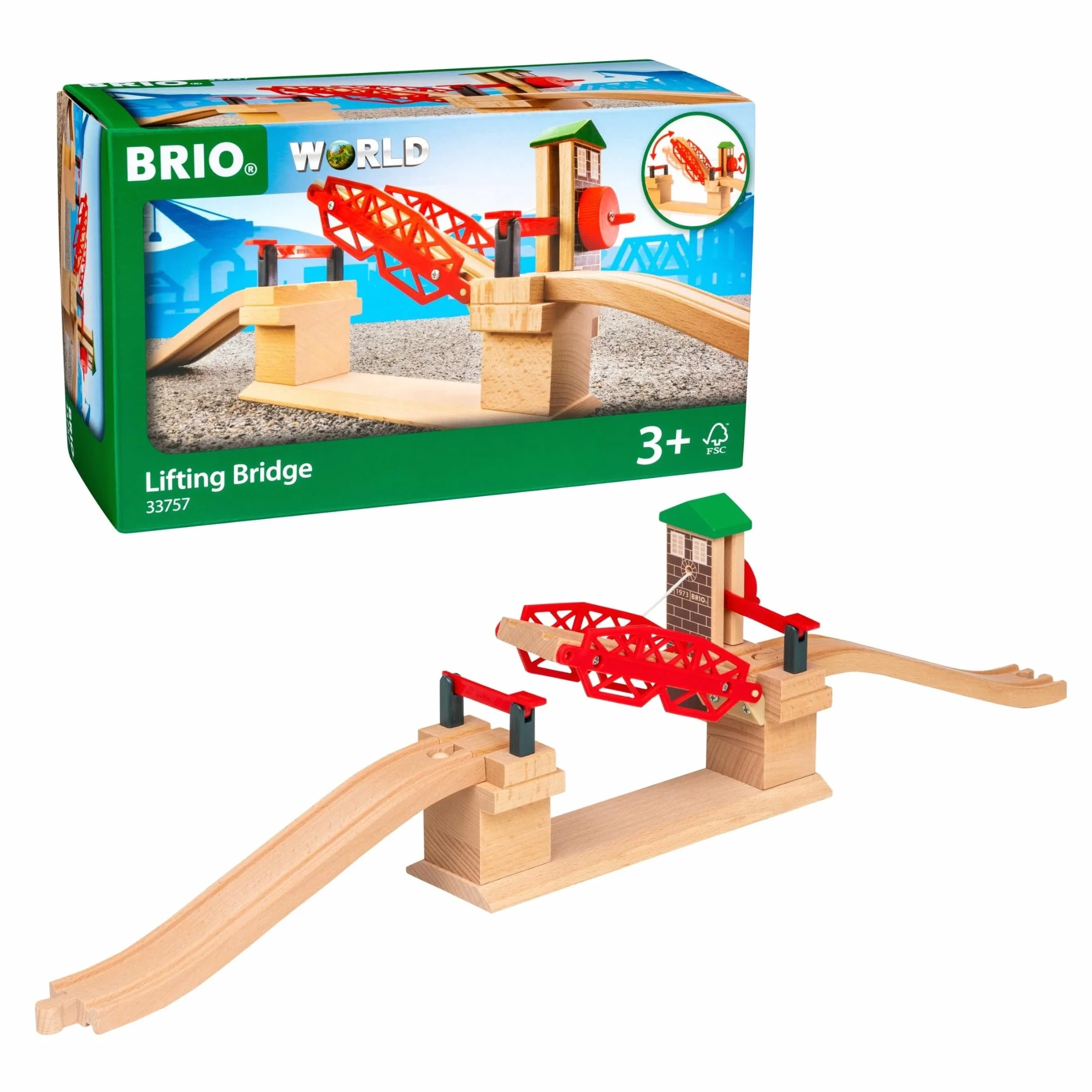 BRIO World – Ponte Levatoio | Pista In Legno Per Bambini | Treno Brio Bambini 3 Anni O Più | Idee Regalo | Regalo 3 Anni