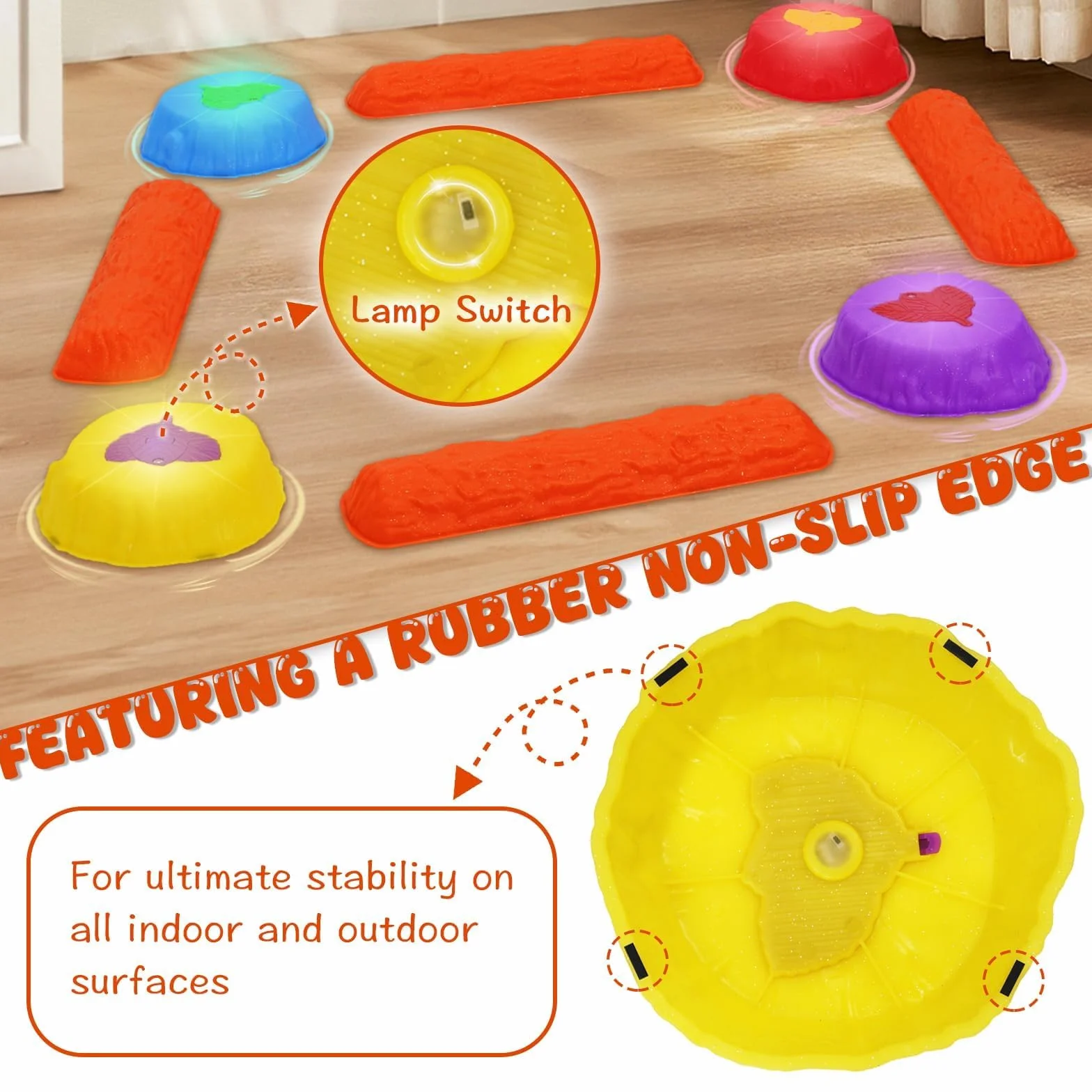 Pietre di bilanciamento per bambini, impilabili per bilanciare set,stepping stones per bambini,balance board