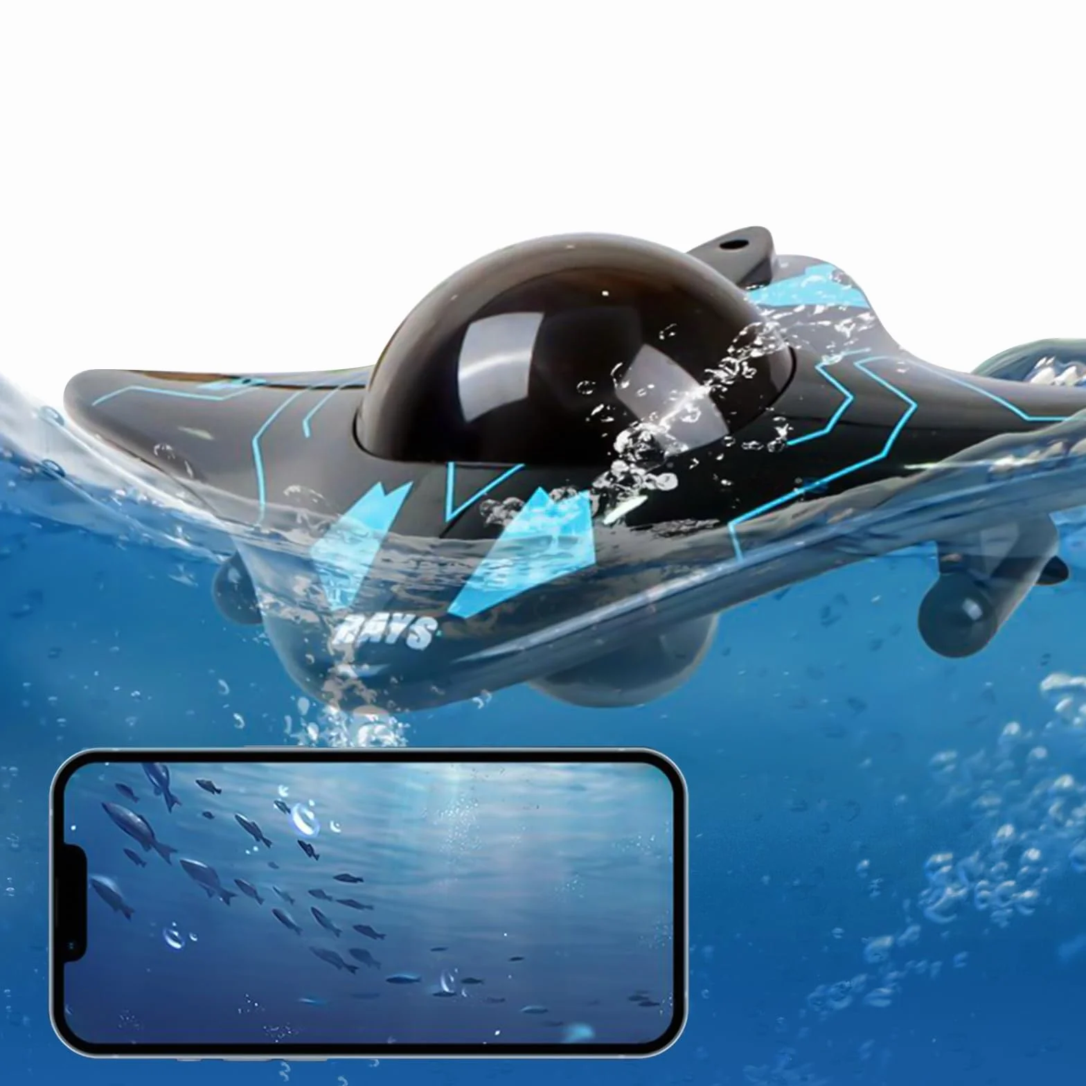 FiscaBarca RC con fotocamera App Controllo Senza Fili 6 CH Impermeabile per Piscine & Laghi Real-Time Shoot, RC Barca Ad Acqua Giocattolo per Adulti Ragazzi Ragazze Bambini