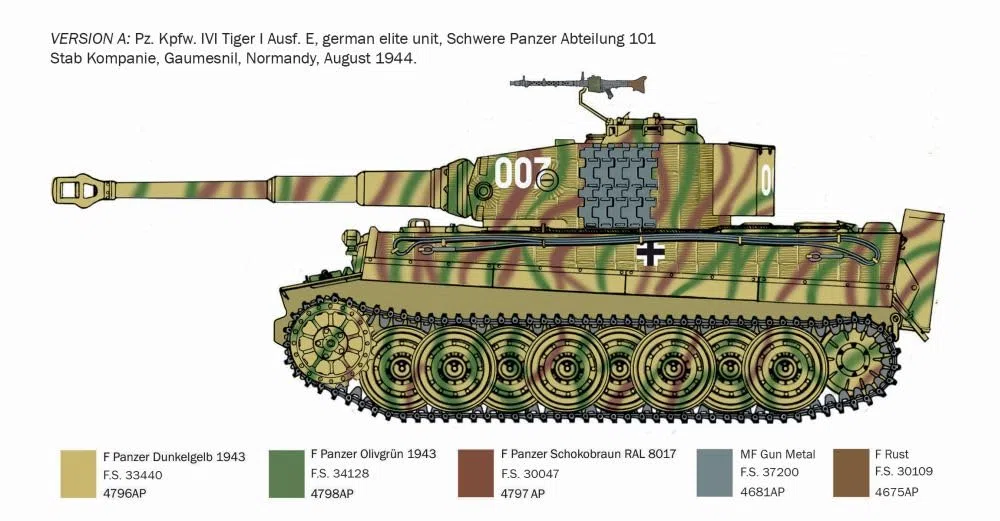 Italeri 6754 Pz.Kpfw. VI Tiger I Ausf. E late production, scala 1:35, Plastic Model Kit/Modello in plastica da montare, Carro armato WWII