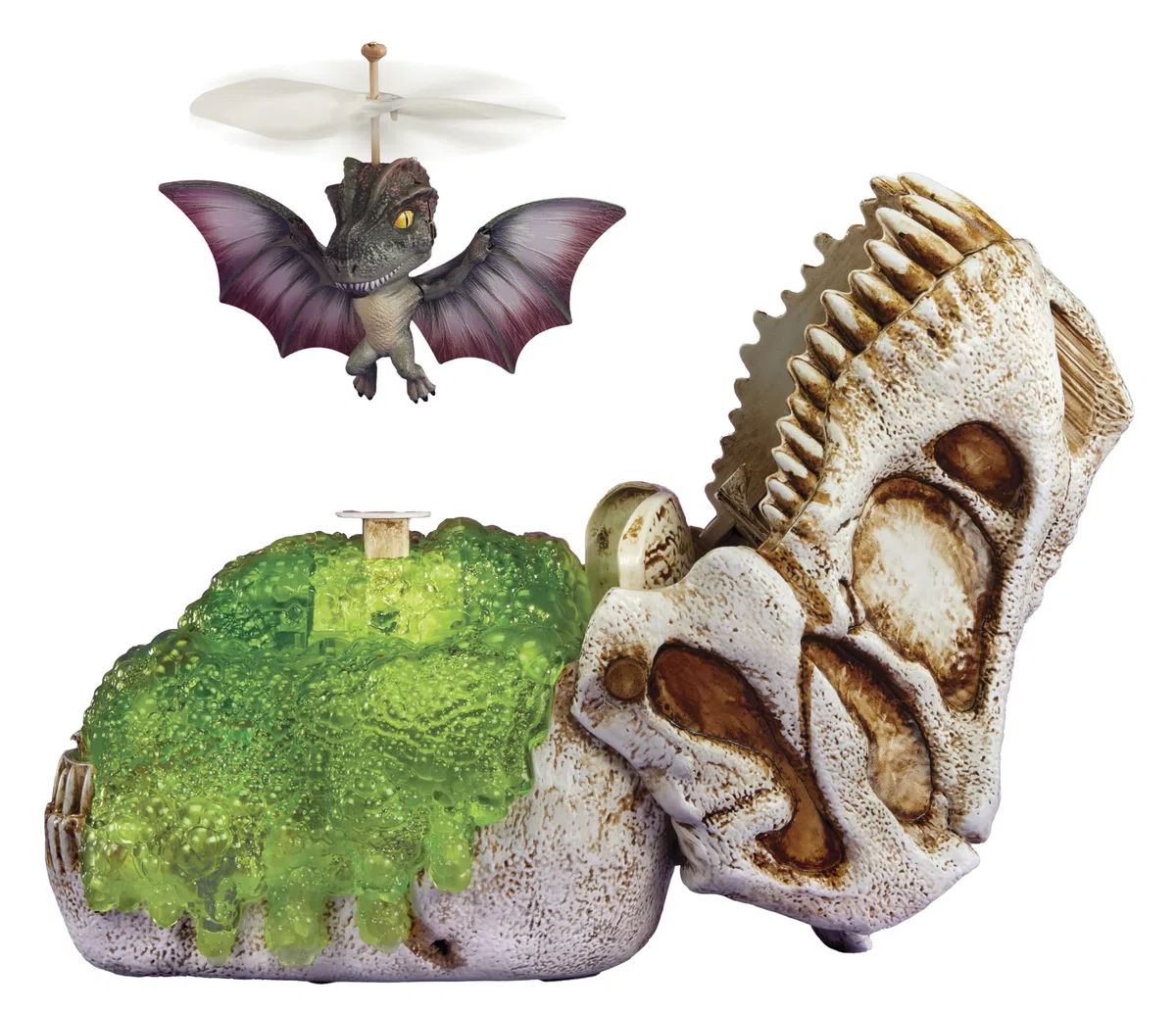 MGA Entertainment Gross-a-Saurus GrossMos Flying Dinosauro Blu - Giocattoli Interattivi con Dinosauri per Bambini e Bambine, Collezionisti. Età 6+