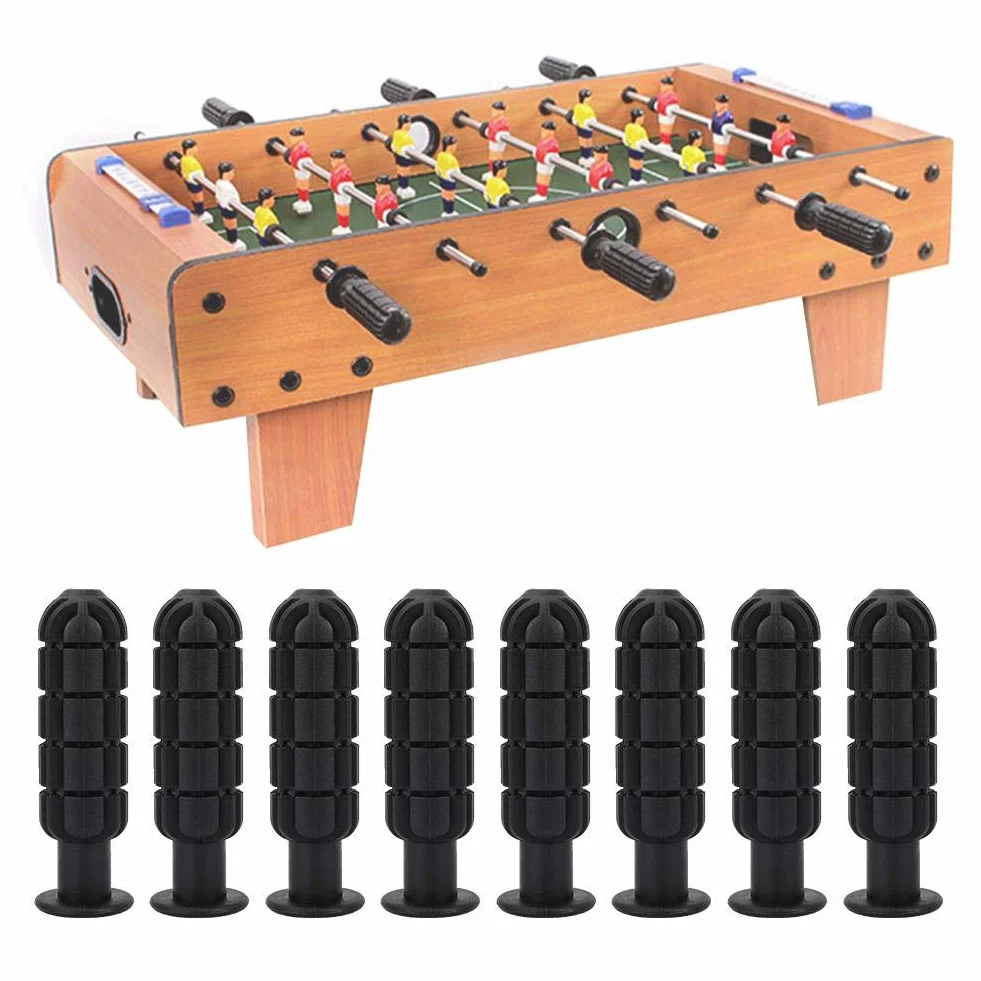 BuyWeek 8 manopole per calcio balilla in plastica antiscivolo per biliardino da 12,7 mm
