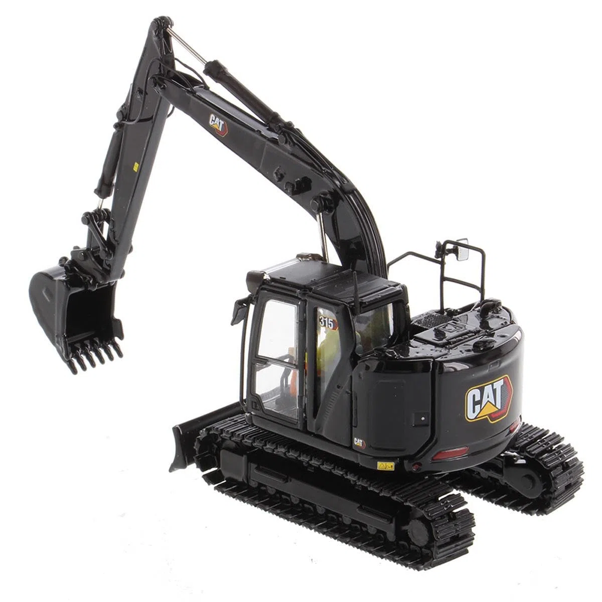 Diecast Masters 85957BK - Escavatore idraulico Cat 315, nero, scala 1:50, da 14 anni, in scatola di latta, adatto ai collezionisti
