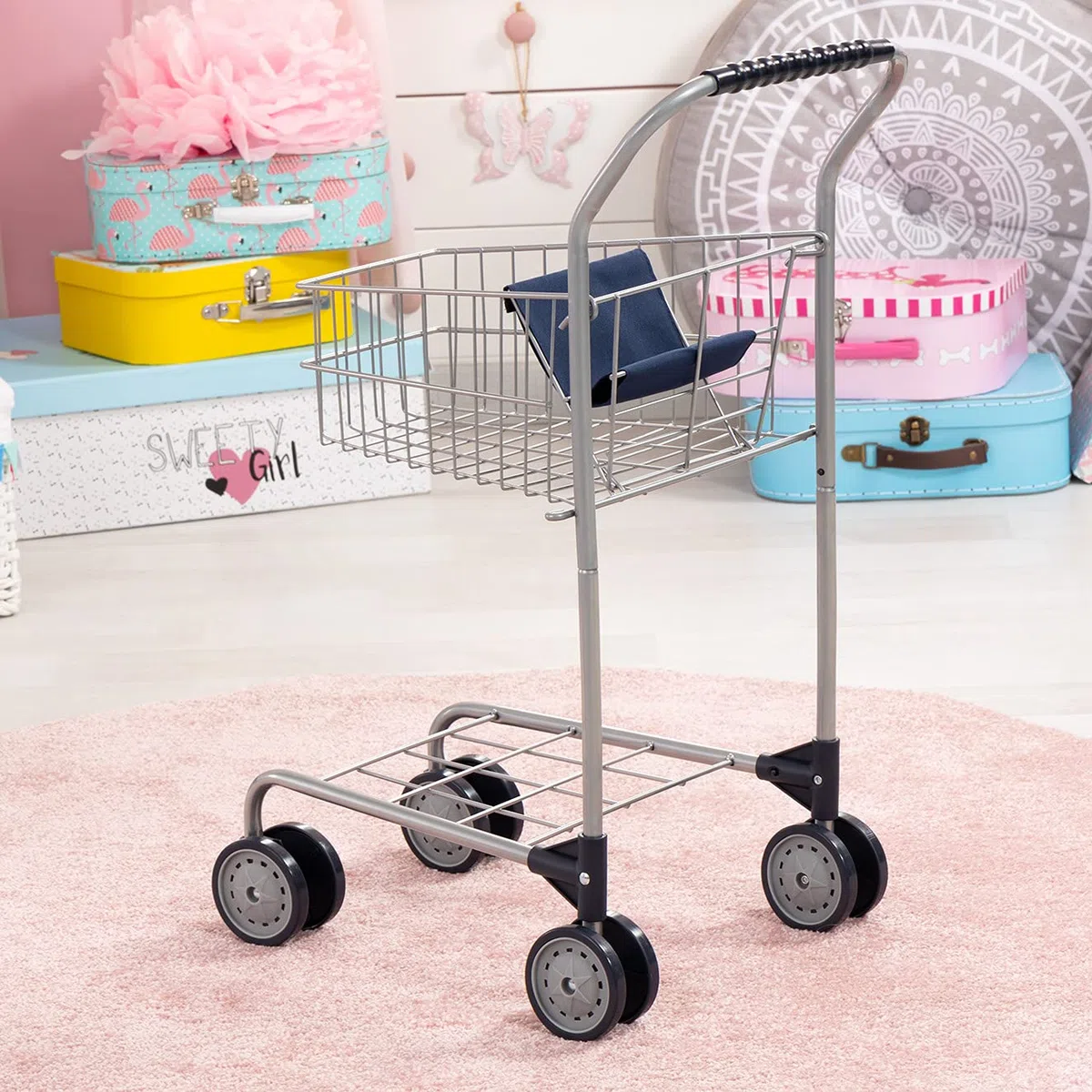 Bayer Design 75001AA - Carrello della Spesa di Metallo per Bambini