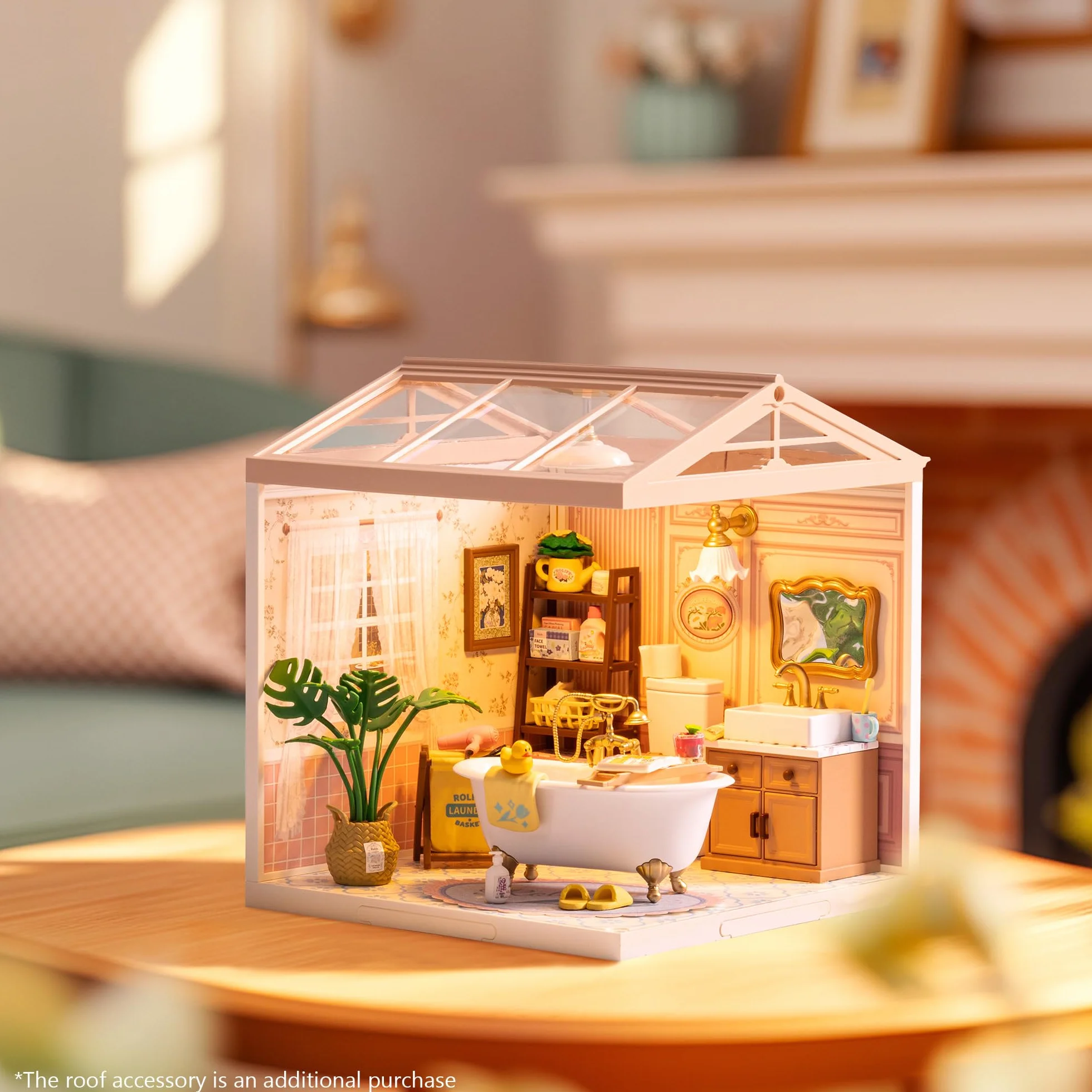 Rolife Super Creator Kit di Costruzione Fai da Te Casa in Miniatura, Kit di Costruzione Miniatura, Costruire da Soli, Decorazione per Scrivania o Libreria, Kit di Modelli di Costruzione, Diorama, Kit