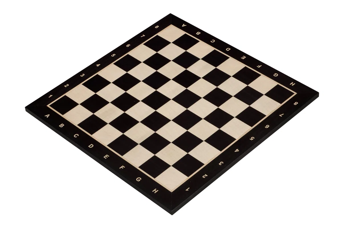 Sunrise Chess & Games Eleganti scacchi all'alba, Tabellone da Torneo Ebanizzato ad Intarsio Design Elegante Idea Figure Medie Campo 50 mm