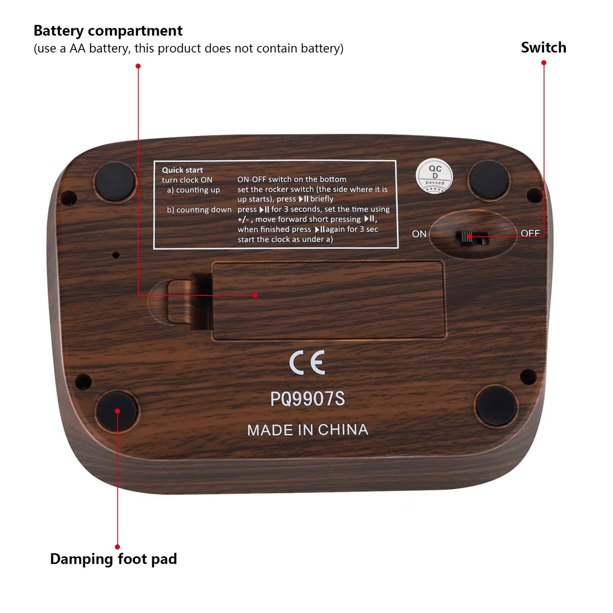 LEAP Orologio da Scacchi per Giochi da Viaggio, Timer Scacchi Professionale Conto alla Rovescia, Orologio Timer da Corsa, Mini Display Digitale Multifunzione da Viaggio