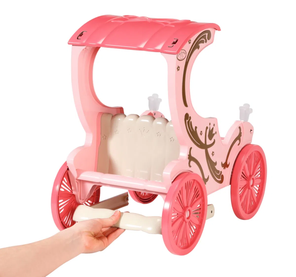Baby Annabell Carrozza e Pony - per Bambole da 36 e 43 cm - La Carrozza Include Effetti di Luce, Maniglia/Imbracatura Rimovibile - Funziona con Pile - per Bambini e Bambine da 1 Anno in su