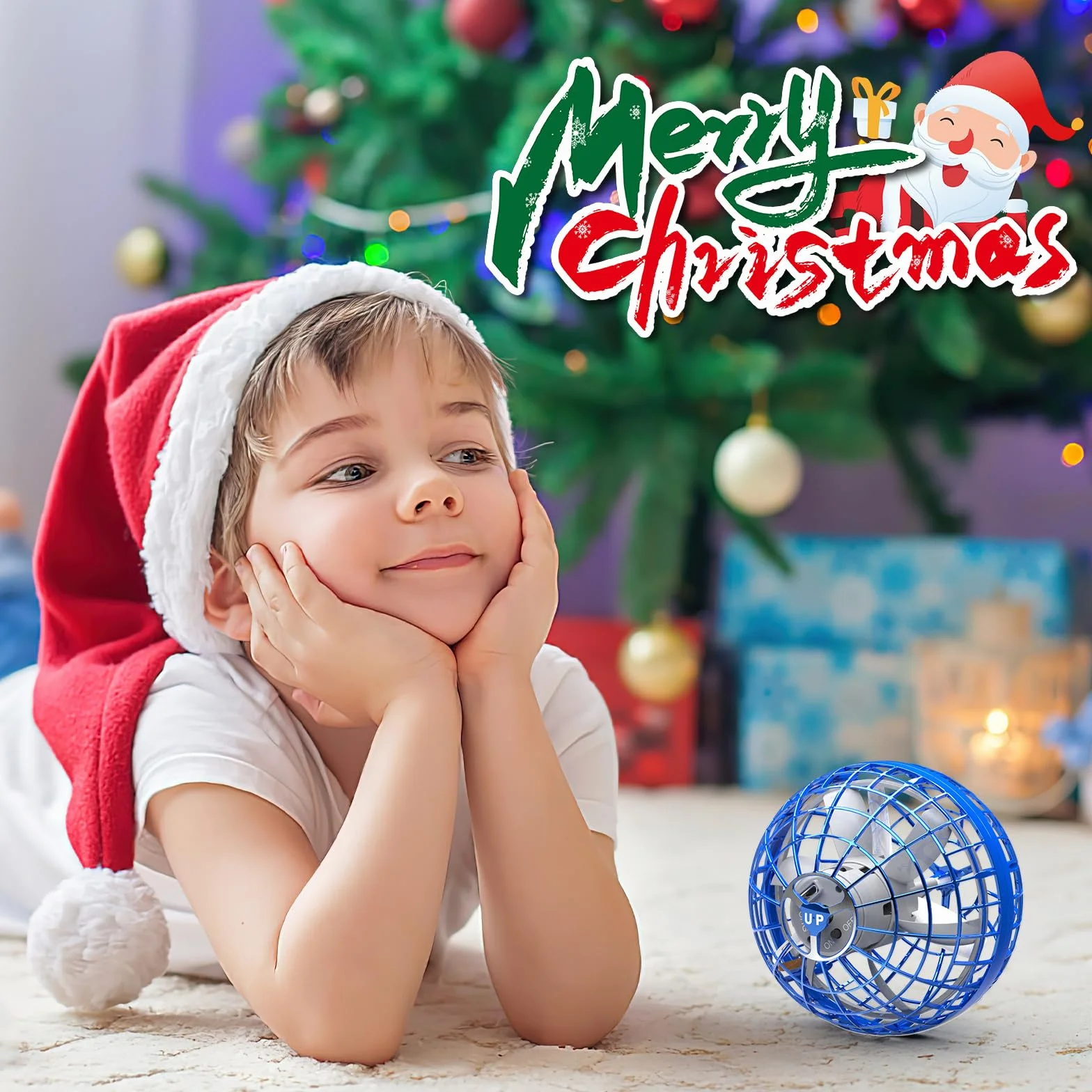 Alyssa Palla Volante Magica Ufo-ball, Flying Orb Hover Ball Giocattoli, Palla Magica, Mini Drone UFO Volante Ball, 360° Rotante LED Giocattolo Della Palla Volante, Compleanno Regalo Bambino
