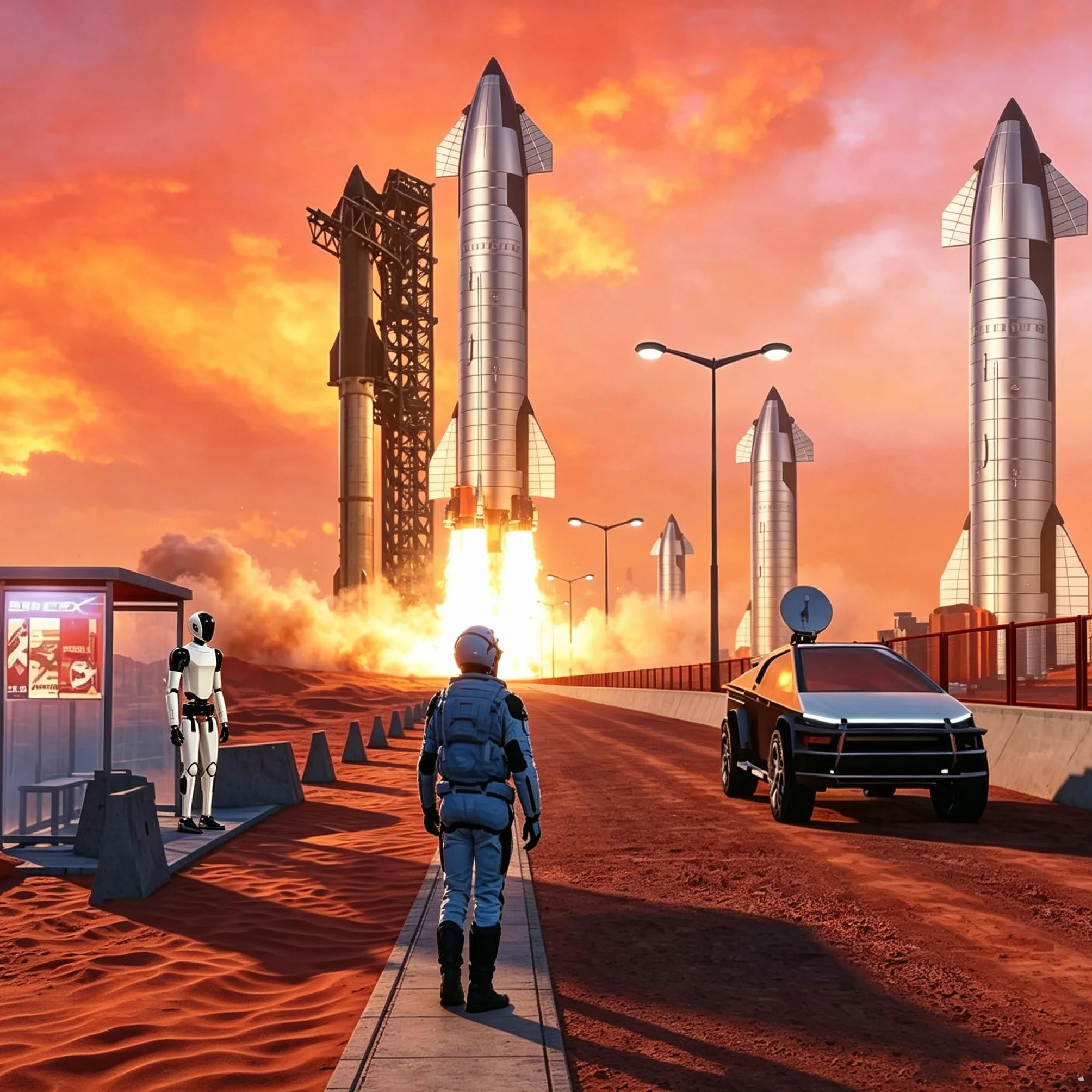 Spacex Starship Rocket Truck Modello in metallo Modello Drago Nave Spaziale Heavy Falcon Rocket Toy Ornamento da scrivania, aerospaziale da collezione