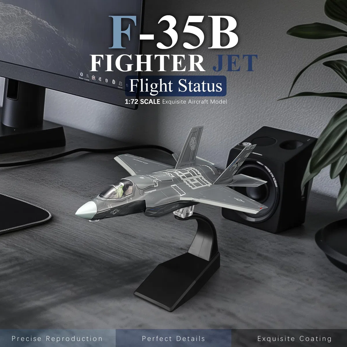 1/72 F-35B Lightning II Militare Modello Aereo Combattente in Lega per la Raccolta e l'Esposizione