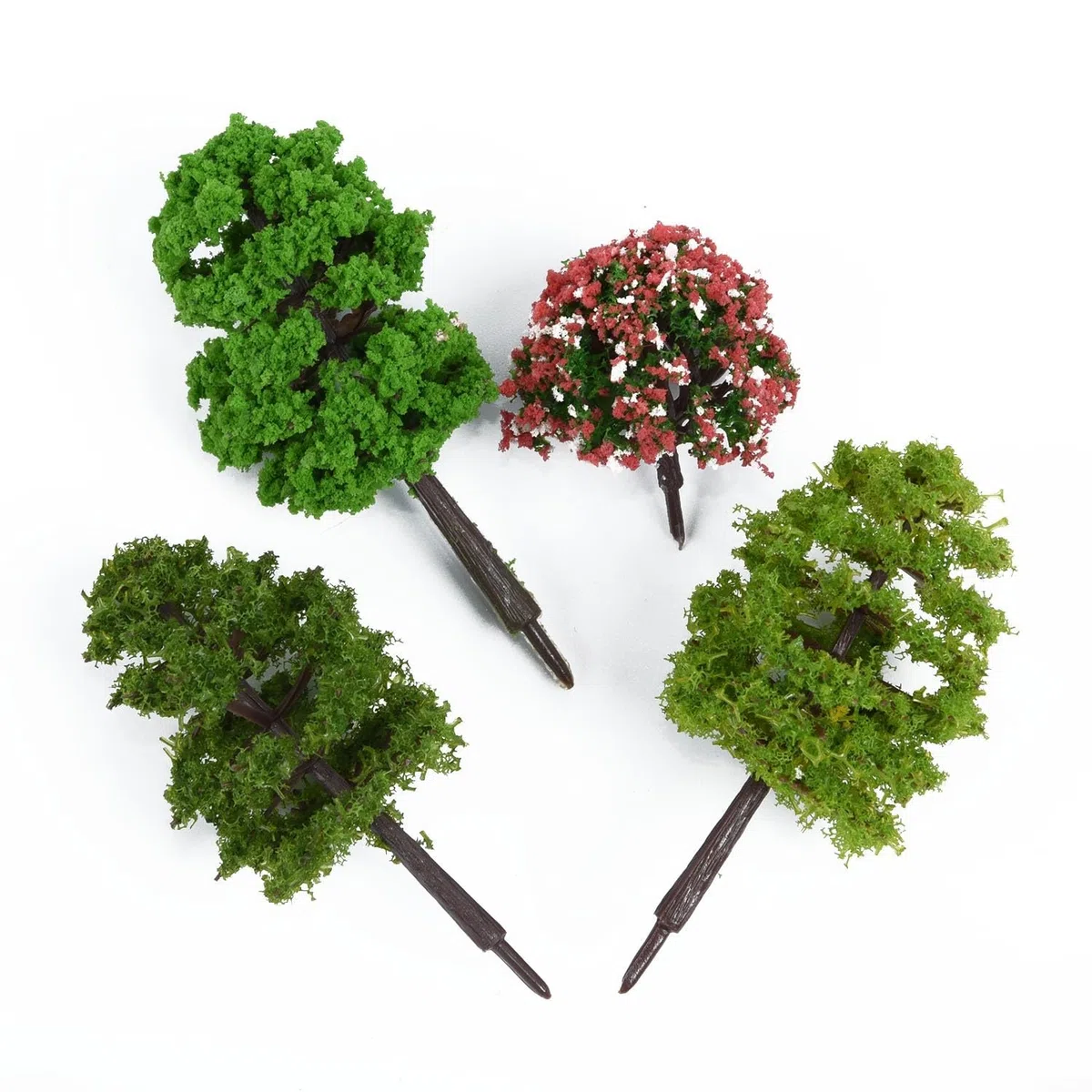 Collezione di 70 alberi modello per HO Z TT Scale Train Layout e paesaggio giardino