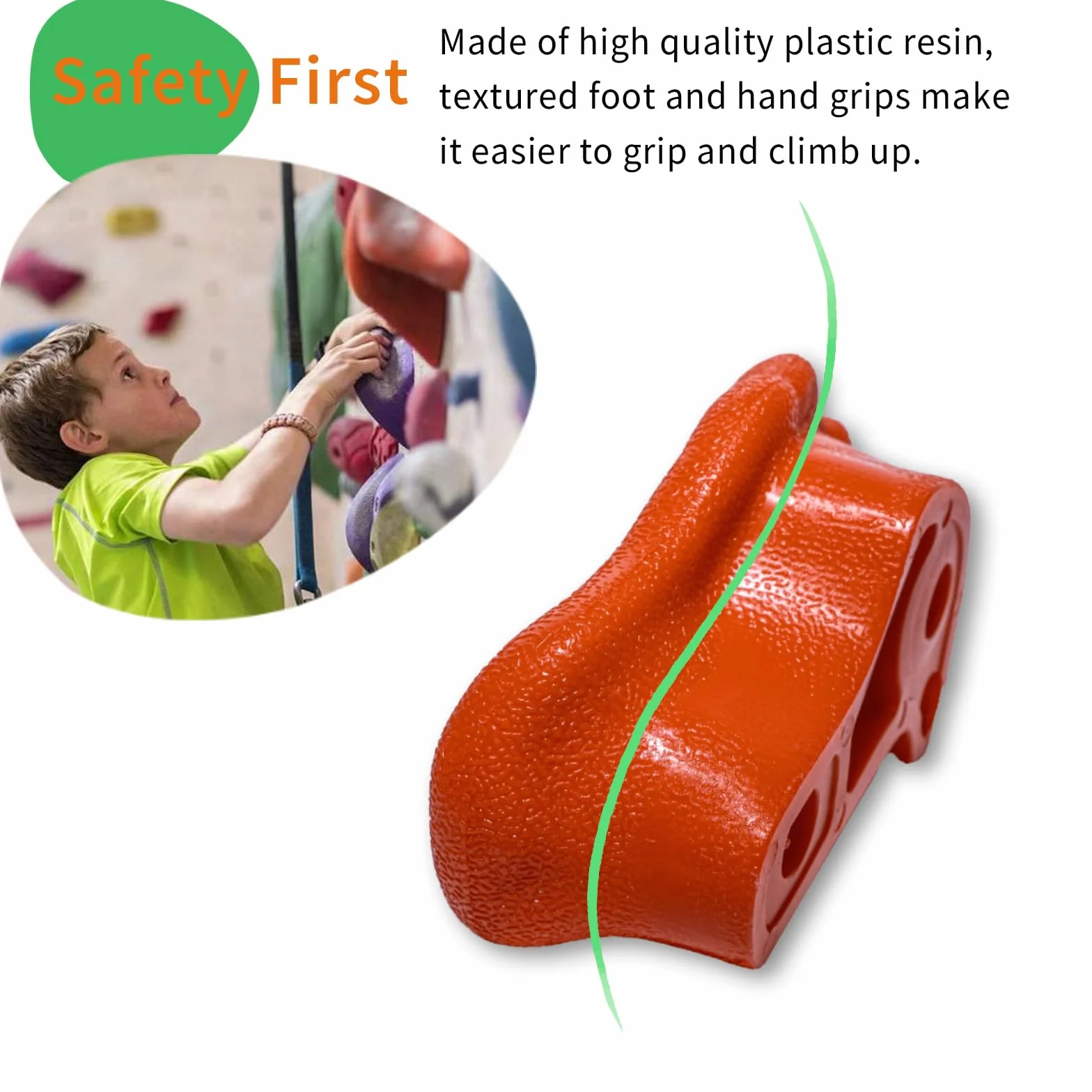 CIMOYBAI 10 Pezzi Prese Arrampicata con Maniglie per Torri Gioco, Prese D'arrampicata per Pareti, Colorato Parete Arrampicata Bambini, con Viti di Fissaggio