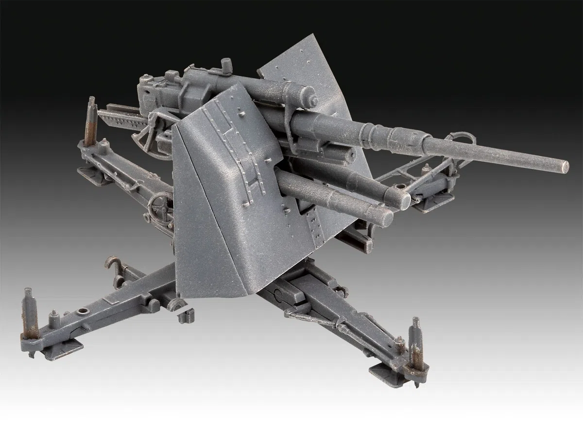 Revell 03325 8,8 cm Flak 37 + Sd.Anh.202 Model Kit 1:72 Scale 03325-Kit modello, scala