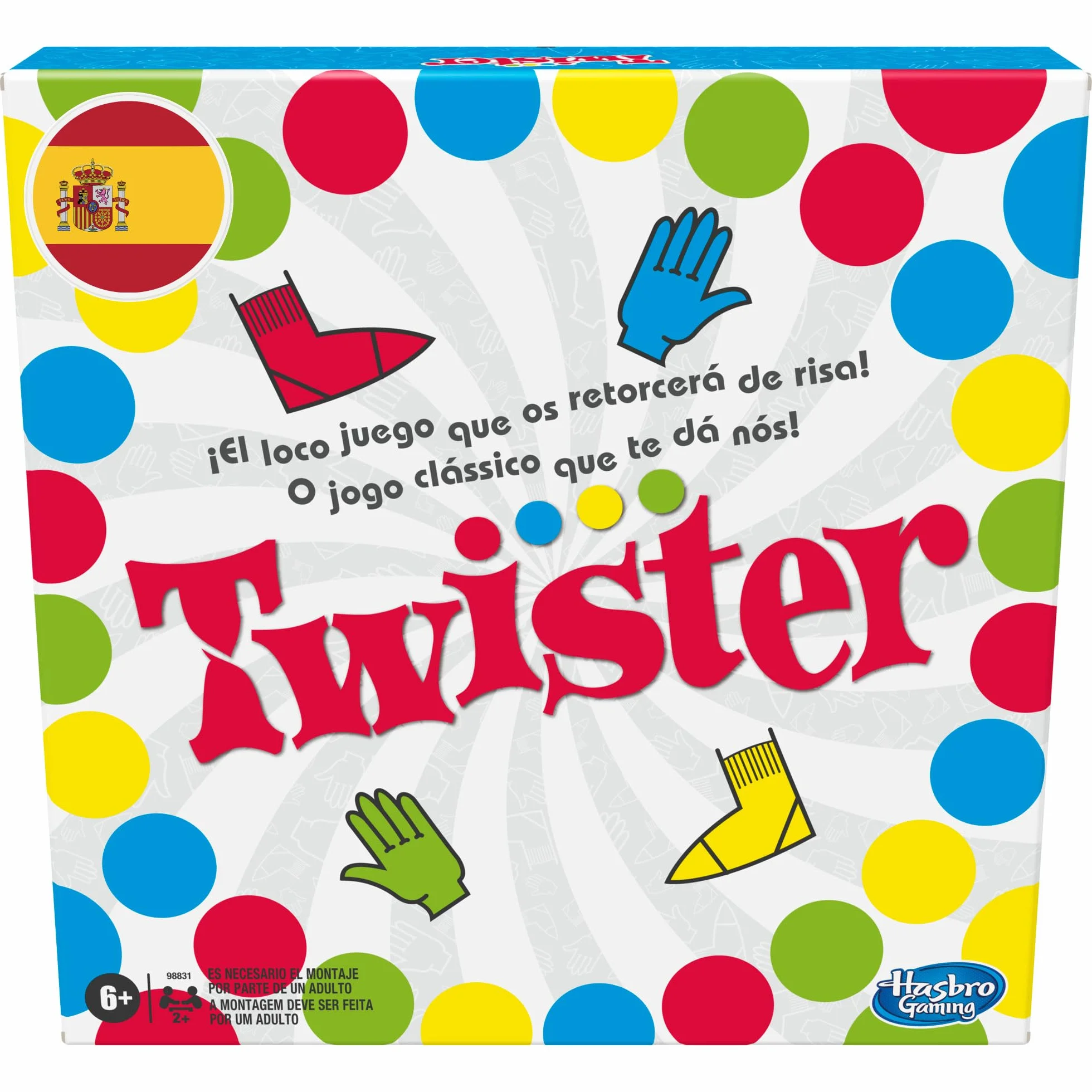 Hasbro Gaming Twister Gioco per Bambini a Partire da 8 Anni, Multicolore