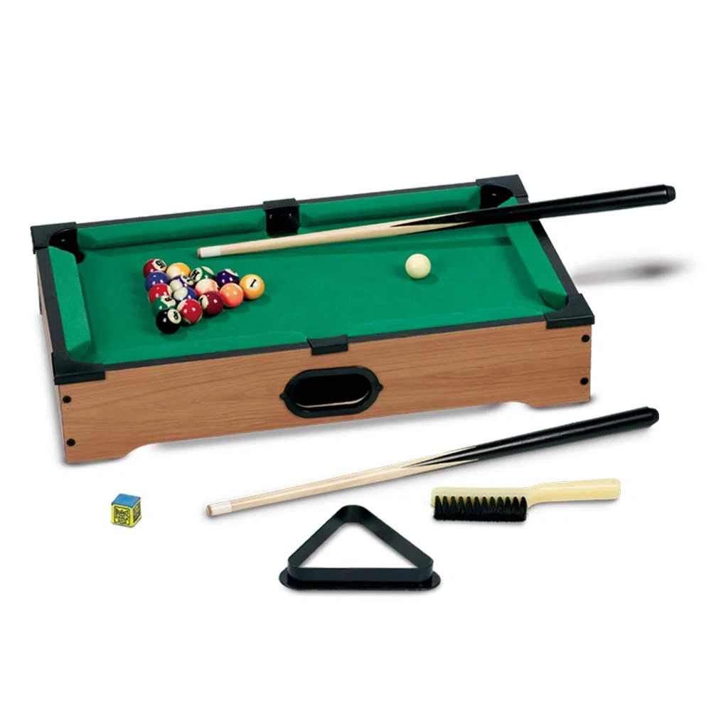 Grandi Giochi- Biliardo da Tavolo, Multicolore, GG95010, age 7+