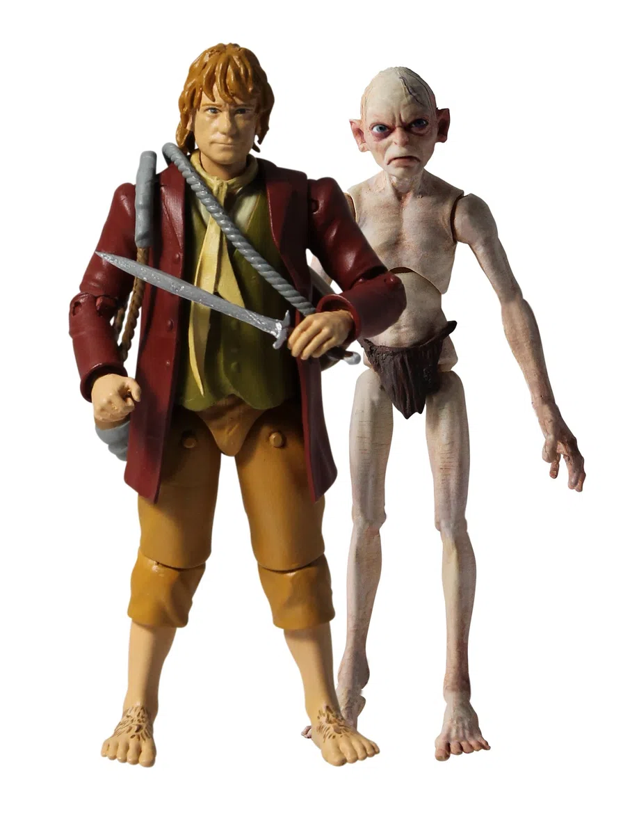Vivid The Hobbit Bilbo Baggins & Gollum Figurine, Confezione da 2