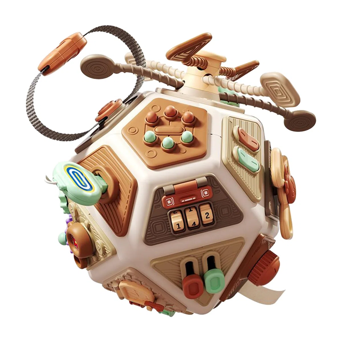 Cubo Da Tavolo Occupato - 20x19,5 Cm Attività Di Sviluppo Delle Capacità Motorie | Cubo Attivita Portatile Per Bambini | Attività Di Viaggio Cognitive Cubi Occupati Per La Scuola Materna Del Viag
