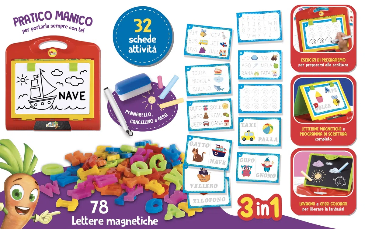 Lisciani Giochi - Carotina La mia lavagna magnetica