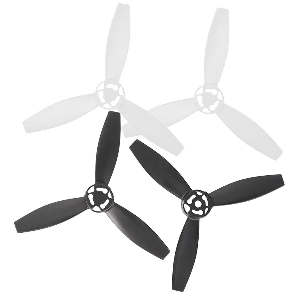 KIMISS 4 pezzi RC aereo accessori di ricambio Fit Bebop 2 eliche modificate per Bebop DroneType C (2 nero 2 bianco)