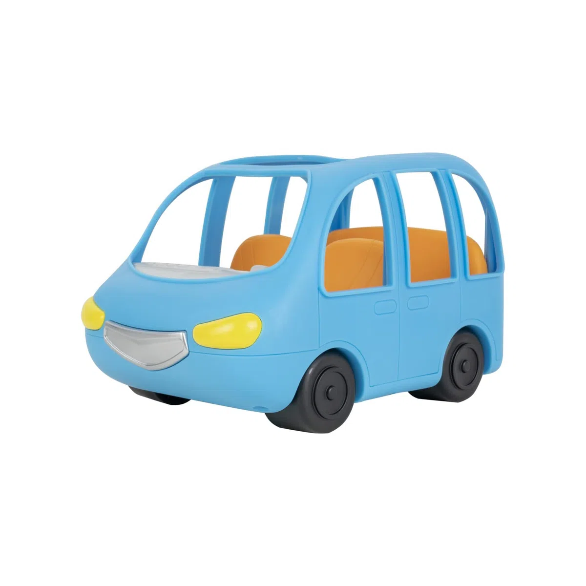 CoComelon Bandai - Auto di famiglia musicale+1 personaggio JJ - Veicolo che suona la canzone "Are we there yet" (in inglese) e 1 figura JJ 7 cm - WT0104, Multicolore