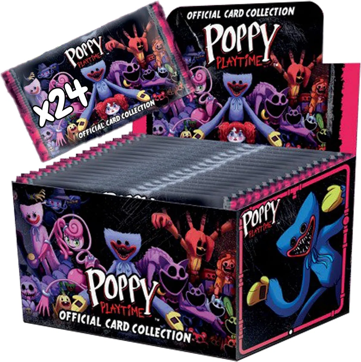 Diramix POPPY PLAYTIME 24 Bustine Ufficiali, Ogni Bustina Contiene 5 Carte Collezionabili - Totale 120 Carte