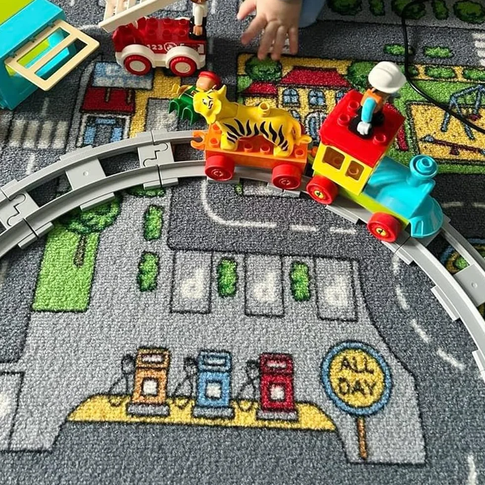 43pz City Set di Binari, Set di Espansione Città Binari, Binari Treno con 28 Binari Curvati, 14 Binari Diritti, 1 Binario Incrociato, Idee Regalo per Ragazzi Ragazze