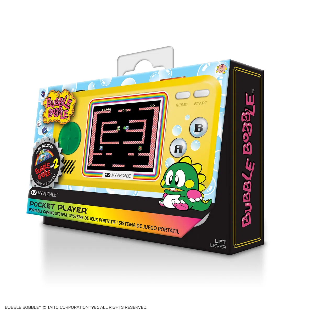 My Arcade Pocket Player Bubble Bobble Retro Console One Size