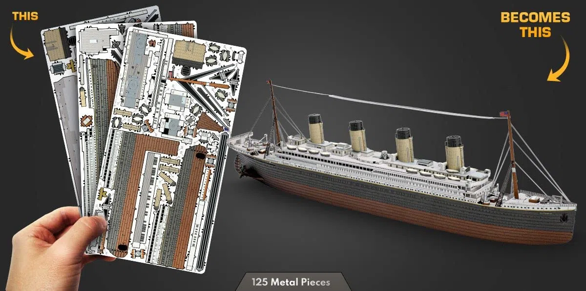 Metal Earth Serie Premium RMS Titanic Ship 3D Metal Model Kit Fascinations