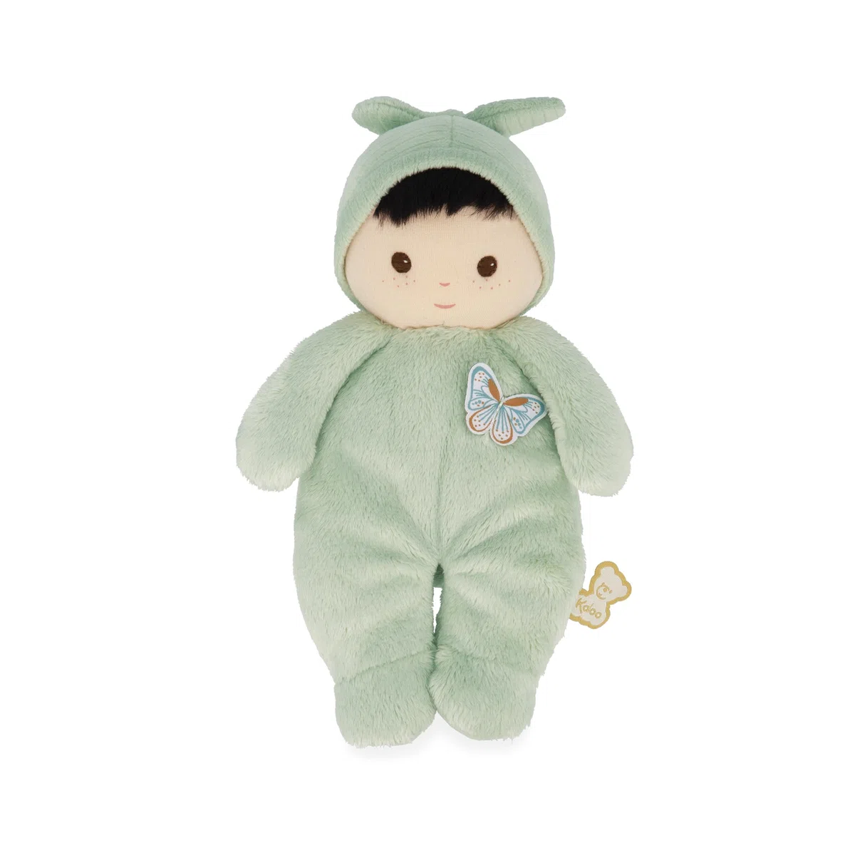 KALOO Poupon per bambini morbidissimo e coccoloso Corpo morbido e coccoloso Poupon di stoffa Verde 24cm Lavabile Dalla nascita K222003, Pilea