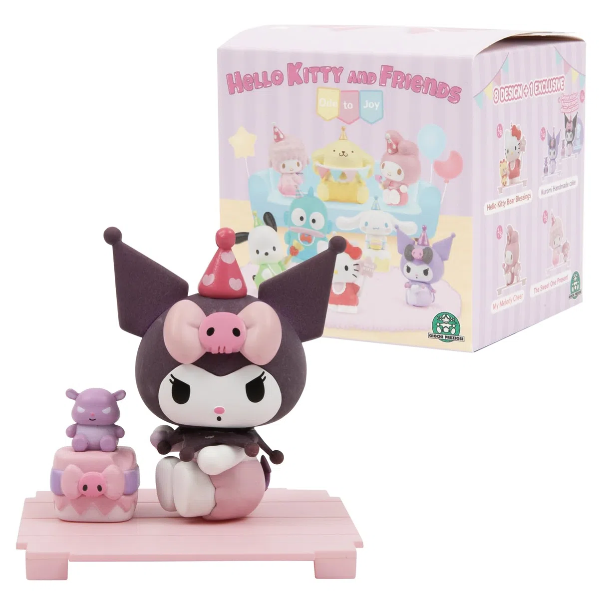 Hello Kitty, 1 statuetta da 6,5 cm e accessori in una scatola trasparente, serie Ode to Toy, modello casuale, per bambini dai 3 anni, HKT36