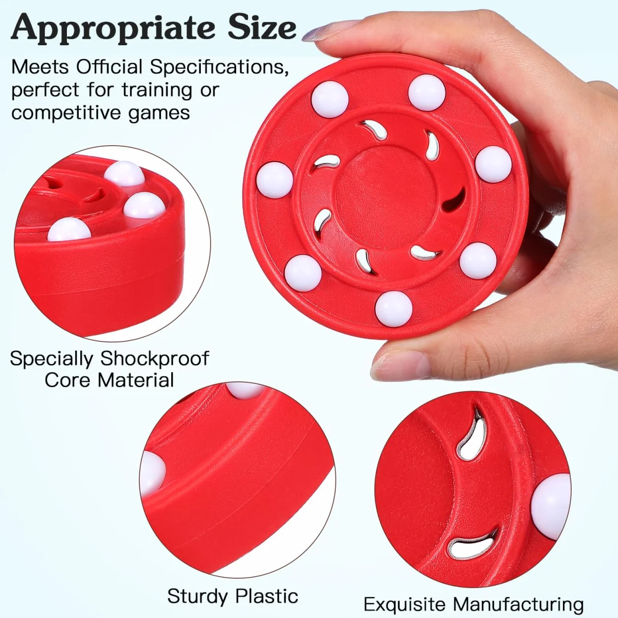 BESPORTBLE 2 Pezzi Scooter Outdoor Hockey Puck Street Hockey Indoor Hockey Puk Green Biscuit Hockey Puck PRO Puck Roller Hockey Gioco Allenamento