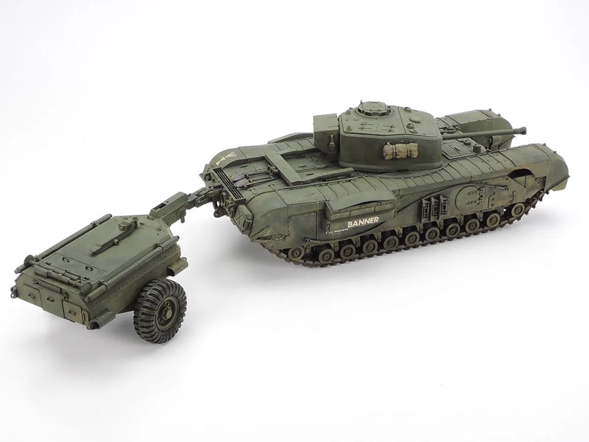 Tamiya 35100 - Kit modellino di carro armato Churchill Crocodile britannico 1/35
