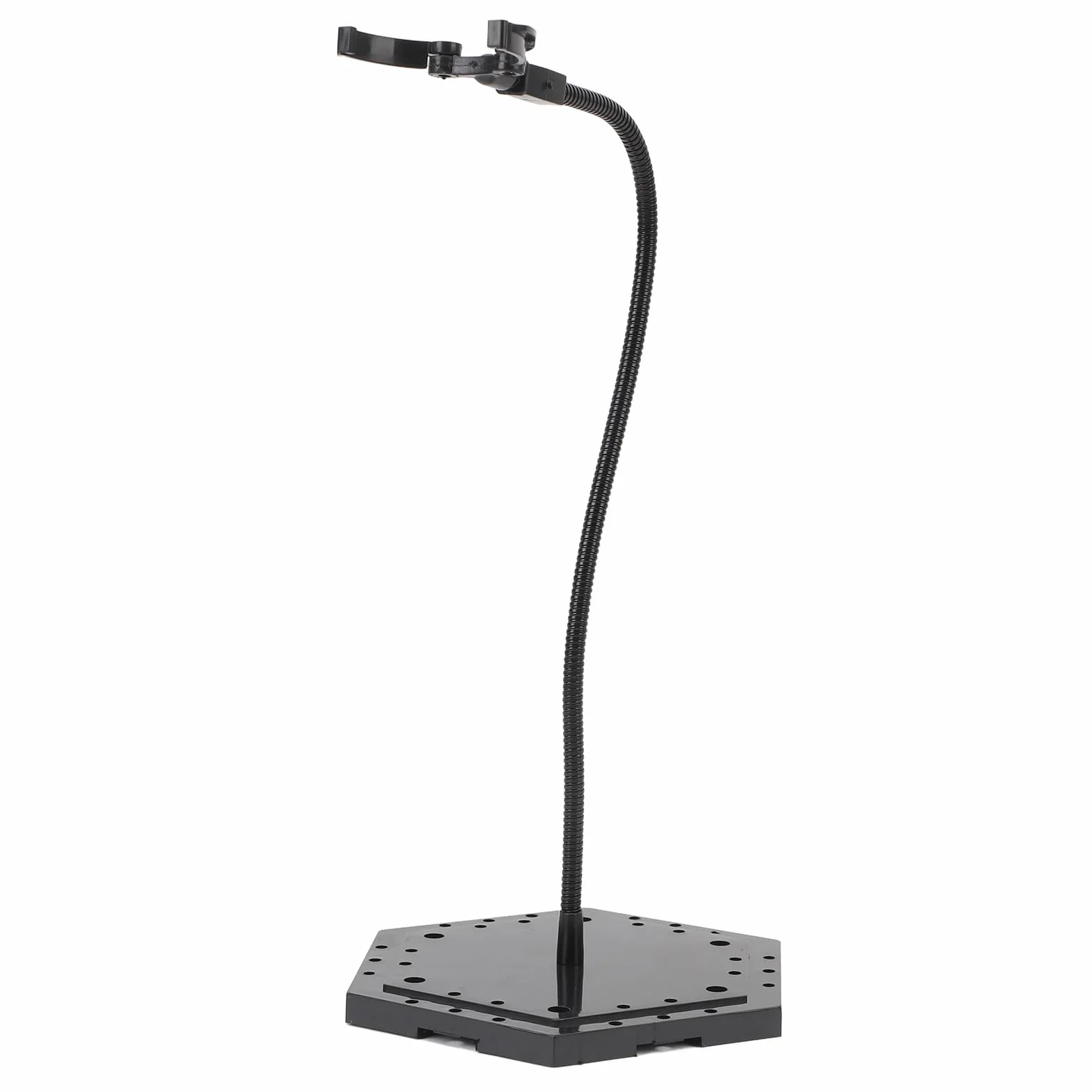 VGEBY Supporto per action figure, supporto per esposizione di figure di bambole in acciaio inossidabile ABS, supporto per modello stop motion per bambole da 6 pollici (nero)