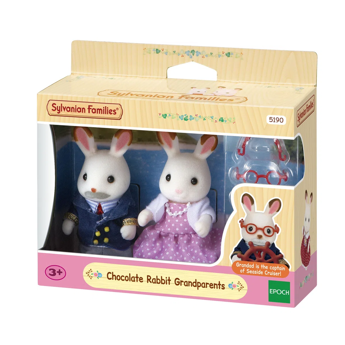 Sylvanian Families - 5190 - Nonni Coniglio Cioccolato, Multicolore