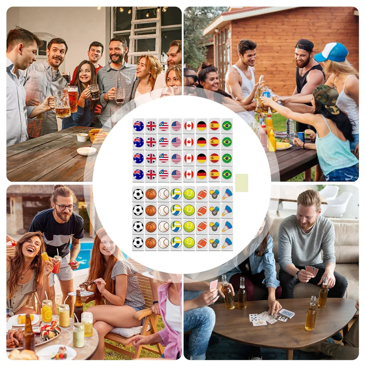 Generico Giochi Da Tavolo Mahjong - Gioco Da Tavolo Con Di Mahjong Stile Marino Per - Attivita Interattiva Per Famiglie Viaggi Picnic Vacanze