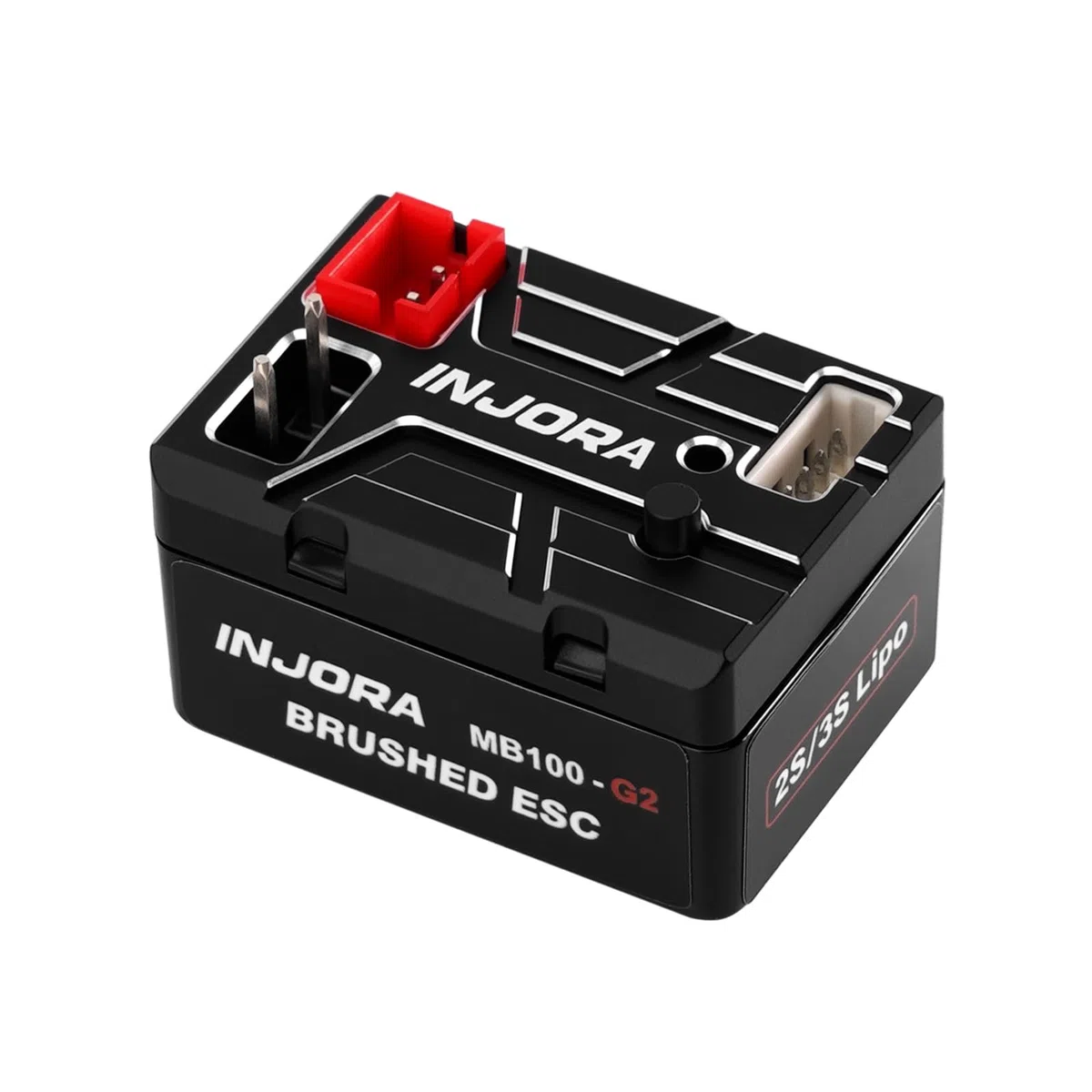 INJORA MB100 G2 Regolatore Elettronico di velocità (ESC) Spazzolato Impermeabile 40A per 1/24 1/18 RC Crawler SCX24 AX24 TRX4M Aggiornamento (V3)