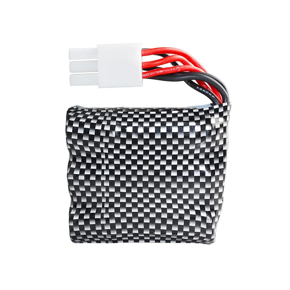 Confezione da 2 batterie ricaricabili agli ioni di litio da 9,6 V, 800 mAh, 20 C, EL-6P, con caricabatterie USB, set per auto radiocomandate, fuoristrada, camion, ponticello, veicoli Drift