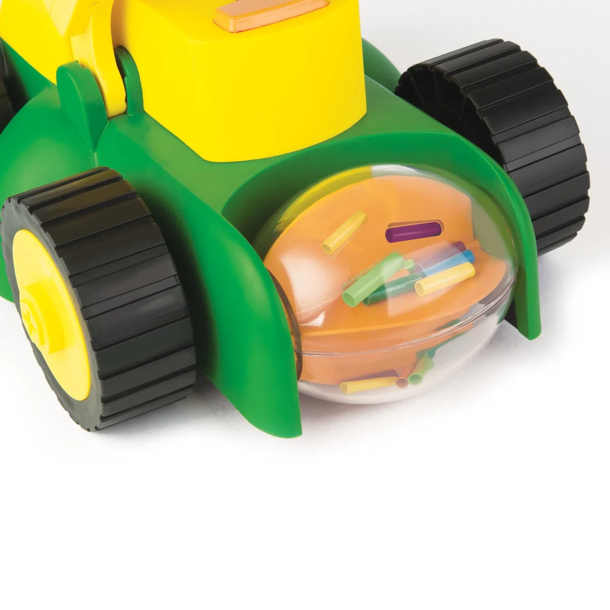 John Deere 35060 Tosaerba elettronico, giocattolo per bambini, verde, 37,5 x 16,0 x 20,3 cm
