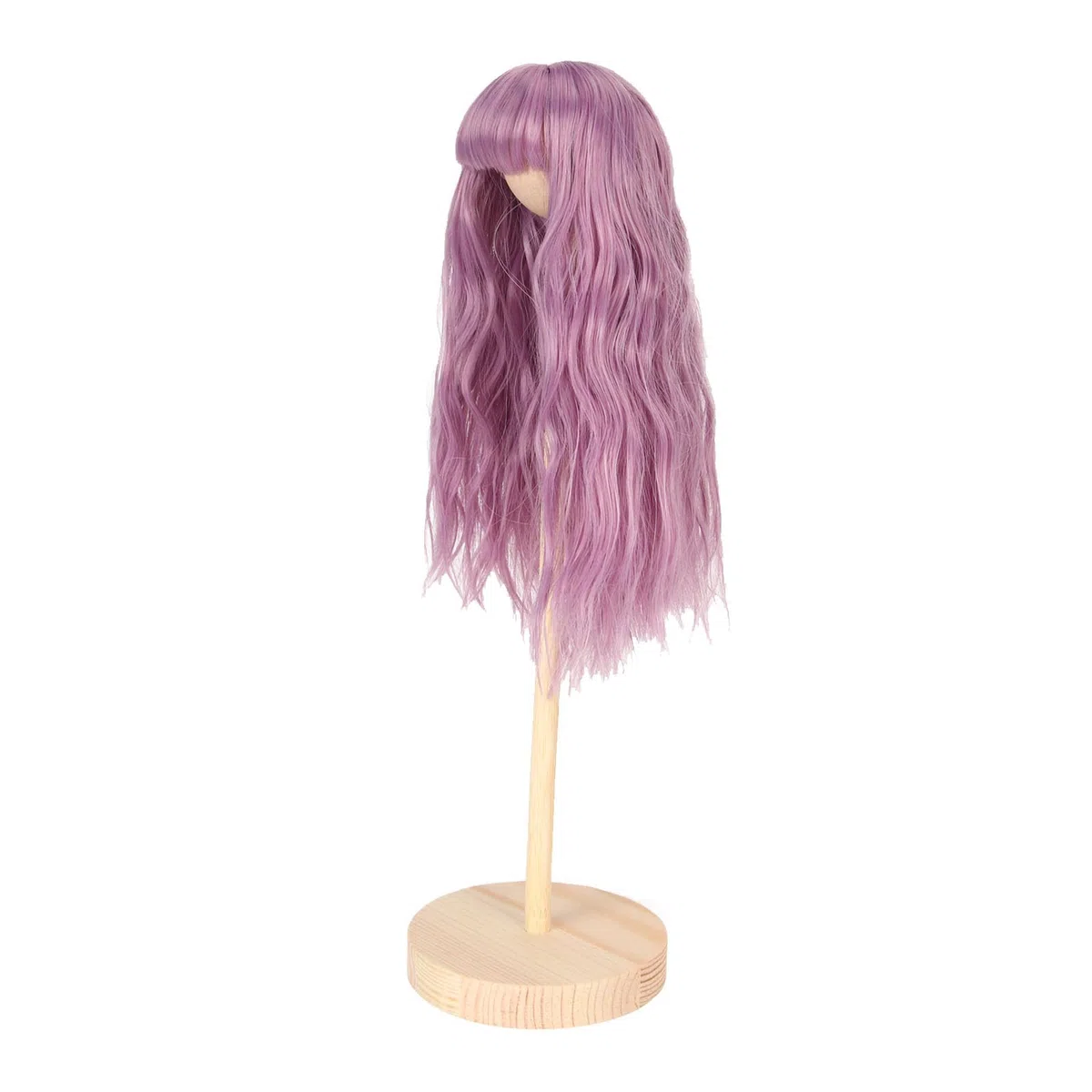 Parrucca Bambola, 1/6 Bambola con Strumento di Riorganizzazione, Seta Artificiale di Seta Riccia Riccia per 15,5-17 Cm Bamboli di Circonferenza della Testa (PURPLE)