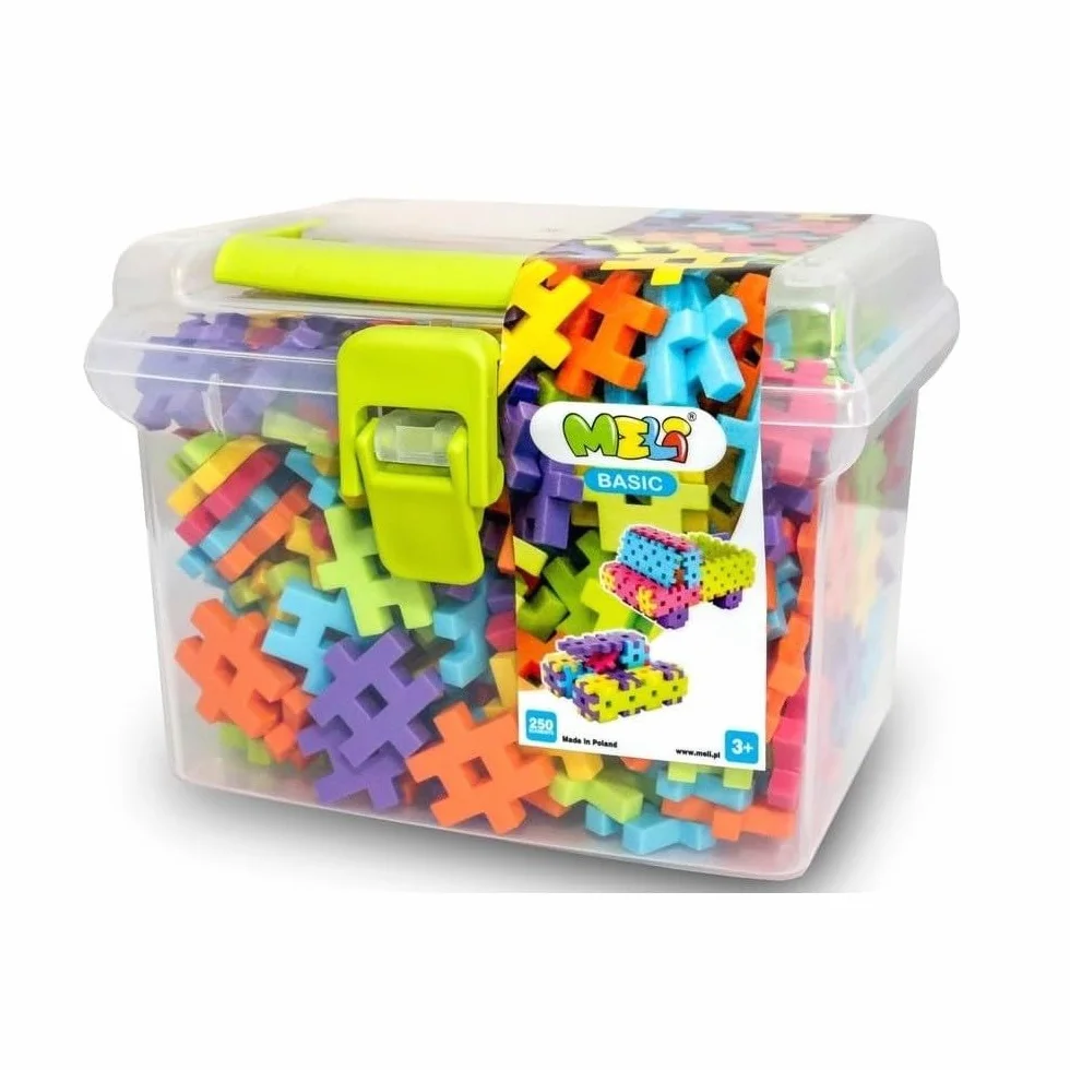 MELI - Basic Travel Box 250pcs Set di Costruzione, Colore (Multicolore) (50002)