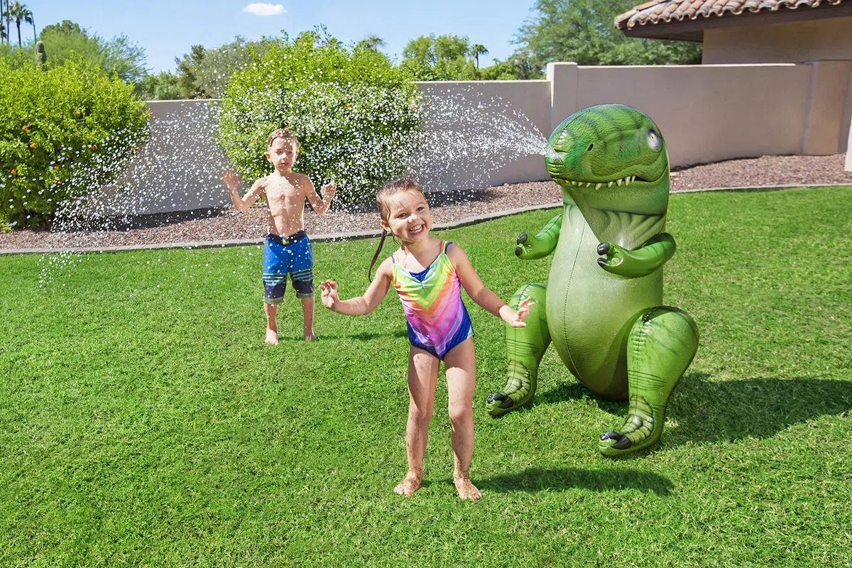 Bestway 52294 Gioco spruzza Acqua a Forma di Dinosauro, 3 Anni+