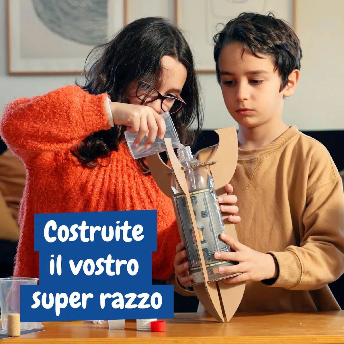 Science4you Super Lanciarazzi NASA - Gioco Spaziale con 13 Sperimenti per Bambini, Crea i tuoi Rocket Launcher, 20 Metri di Altezza, Giochi STEM + Adesivi NASA, Regalo per Bambino e Bambina 8+ anni