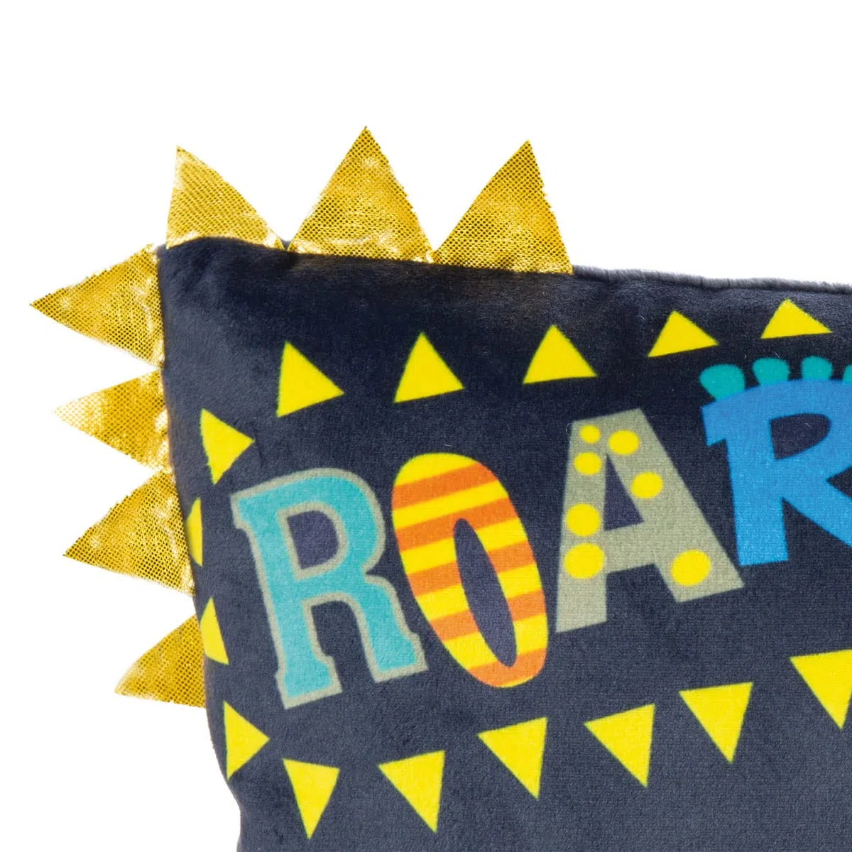NICI Cuscino Dino Tony-Rex 43 x 25 cm – Cuscino Rettangolare con Simpatico Disegno di Dinosauro, Cuscino Decorativo per Bambini e Adulti, 48819, Idea Regalo, Blu