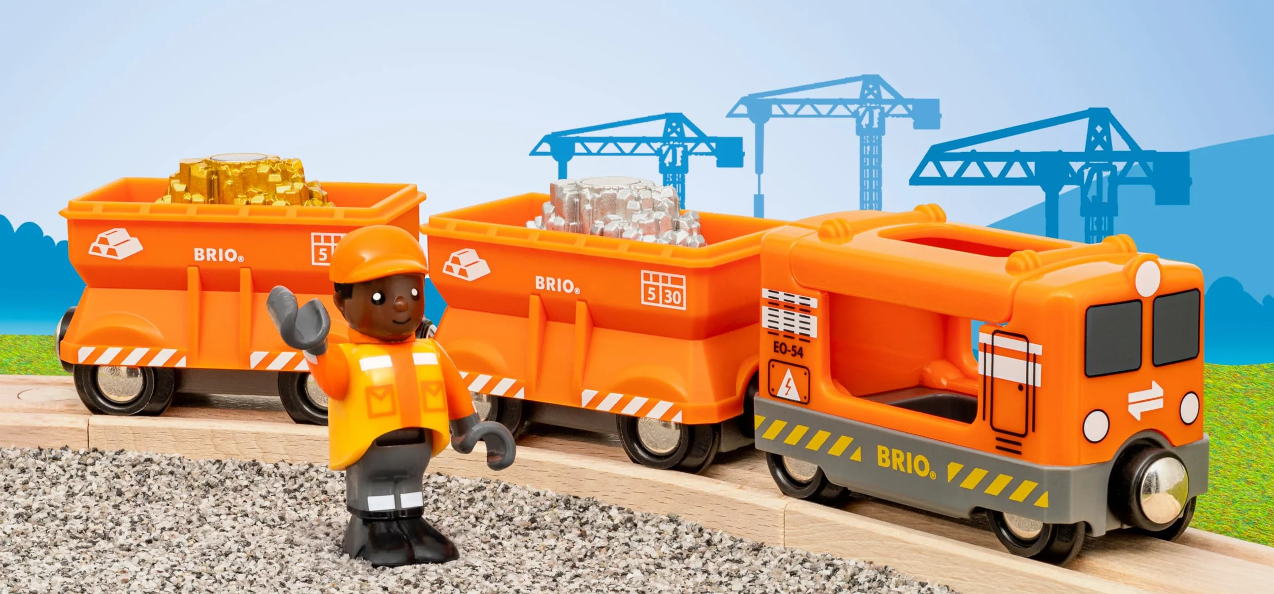 BRIO World - Treno Merci, Accessorio Pista Trenino, Set Costruzioni in Legno, Compatibile con Tutti i Prodotti BRIO, Giocattolo per Bambini 3+ Anni