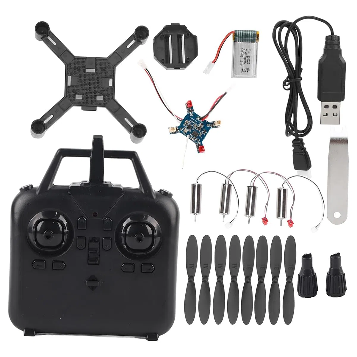 Kit Mini Drone telecomandato Kit Telaio Mini Drone telecomandato Quadcopter Kit Fai da Te per assemblaggio Drone telecomandato