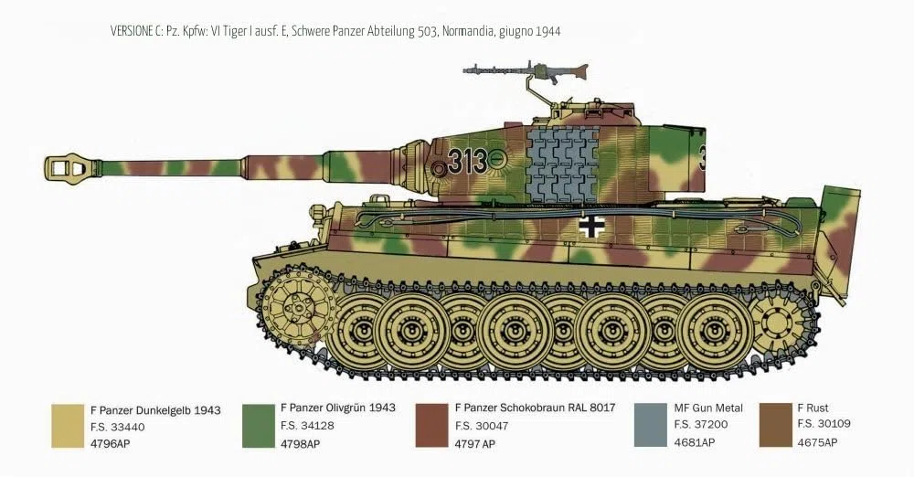 Italeri 6754 Pz.Kpfw. VI Tiger I Ausf. E late production, scala 1:35, Plastic Model Kit/Modello in plastica da montare, Carro armato WWII