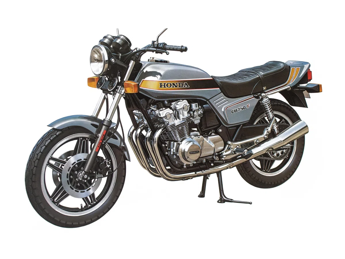 Tamiya 14006 Honda, Moto CB750F Kit 1:12, Non Verniciato